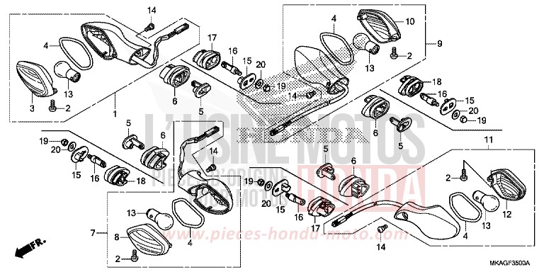 WINKER for NC750S SWORD SILVER METALLIC (NHA95Y) from 2018