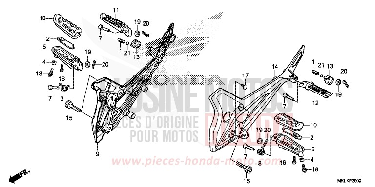STEP for NC750S GRAPHITE BLACK (NHB01H) from 2019