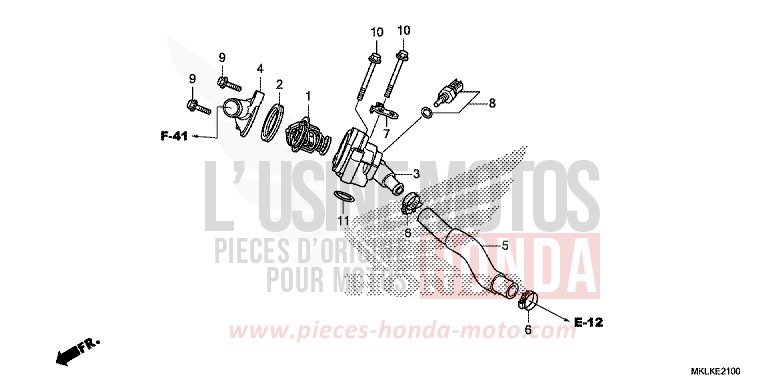 THERMOSTAT for NC750S GRAPHITE BLACK (NHB01N) from 2019