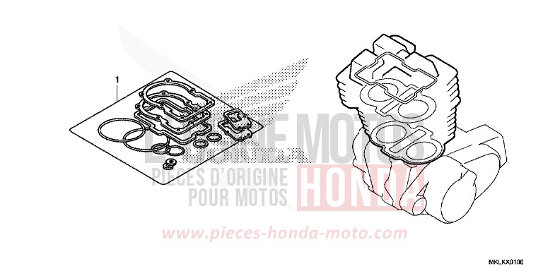 GASKET KIT A for NC750S GRAPHITE BLACK (NHB01N) from 2019