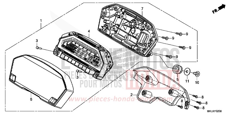 METER for NC750S GRAPHITE BLACK (NHB01N) from 2019