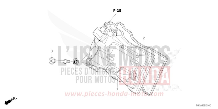 CYLINDER HEAD COVER for NC750X FIGHTING RED (R134) from 2025