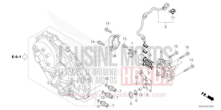 LINEAR SOLENOID for NC750X FIGHTING RED (R134) from 2025