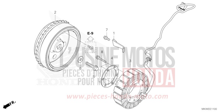 GENERATOR for NC750X FIGHTING RED (R134) from 2025