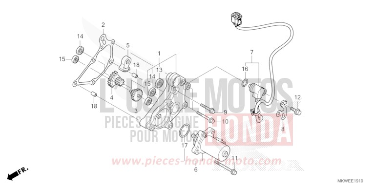 REDUCTION GEAR for NC750X FIGHTING RED (R134) from 2025