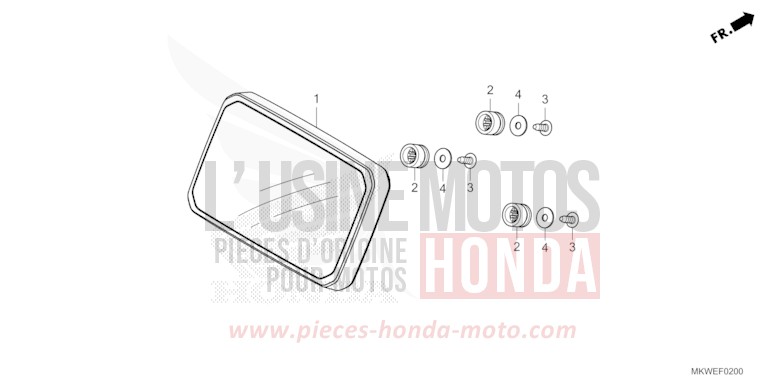 METER for NC750X FIGHTING RED (R134) from 2025