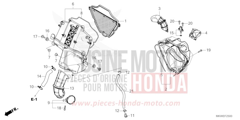 AIR CLEANER for NC750X FIGHTING RED (R134) from 2025