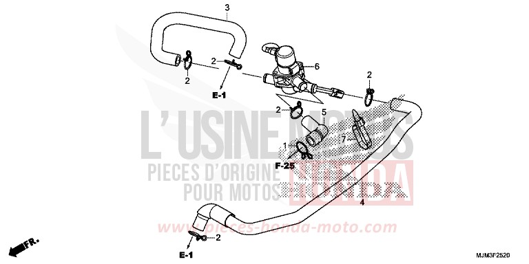 AIR INJECTION CONTROL VALVE for VFR800F DARKNESS BLACK METALLIC (NH463) from 2014