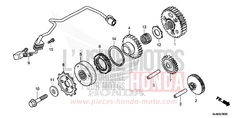 STARTING CLUTCH for VFR800F PEARL GLARE WHITE (NHB53) from 2014