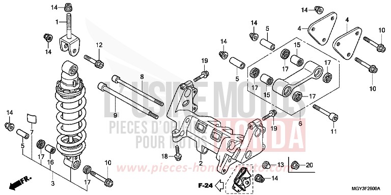 REAR CUSHION for VFR800X MAT BULLET SILVER (NH389) from 2013