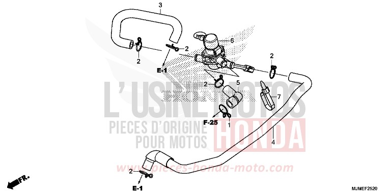 AIR INJECTION CONTROL VALVE for VFR800X MAT GUNPOWDER BLACK METALLIC (NH436) from 2015