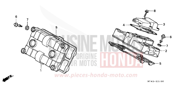 CYLINDER HEAD COVER for VFR750F TASMANIA GREEN ME (G142) from 1990
