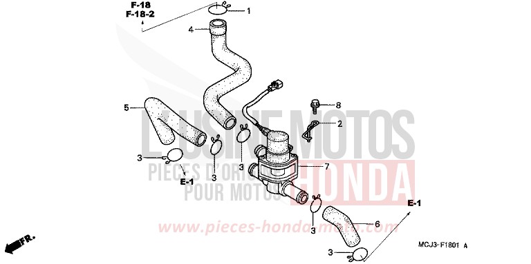 AIR INJECTION CONT. VALVE for Fireblade NOIR (NH1B) from 2003