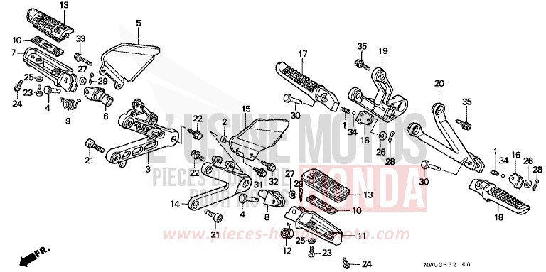 STEP (1) for Fireblade BLACK (NH1E) from 1993