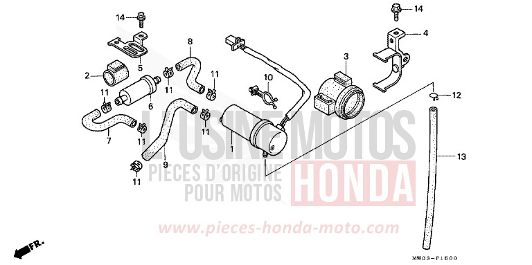 FUEL PUMP for Fireblade SANDY BEIGE METALLIC (YR125K) from 1995
