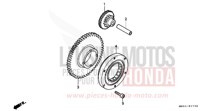 STARTING CLUTCH for Fireblade BLITZ GRAY METALLIC (NH254A) from 1996