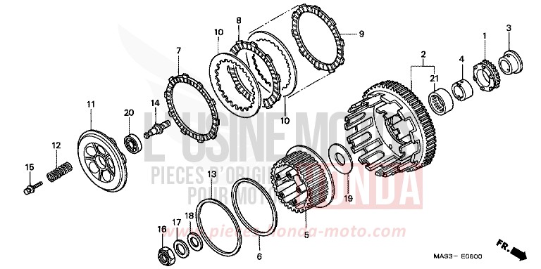 CLUTCH for Fireblade NOIR (NH1D) from 1998