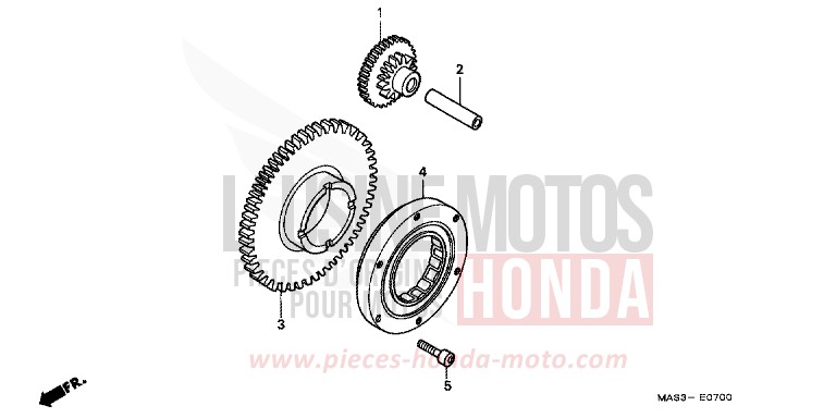 STARTING CLUTCH for Fireblade NOIR (NH1D) from 1998