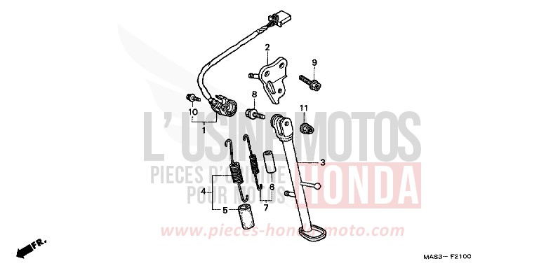 STAND for Fireblade LAPIS BLUE METALLIIC (PB257H) from 1999