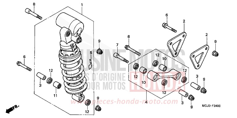 REAR CUSHION (CBR900RRY,1/RE1) for Fireblade MAY YELLOW METALLIC (GY116) from 2000