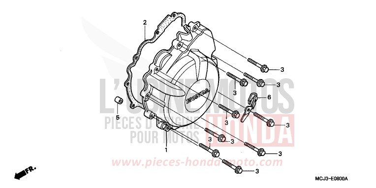GENERATOR COVER for Fireblade WINNING RED (R258) from 2000