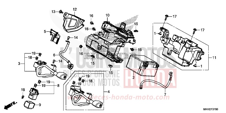 BATTERIA per CRF1000 GRAND PRIX RED (R380B) del 2019