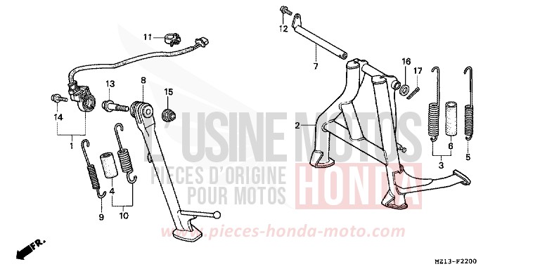 STAND for CB1000 BLACK (NH1E) from 1993