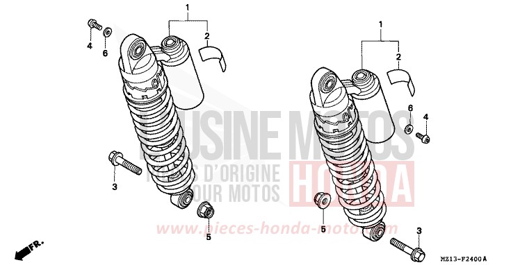 REAR CUSHION for CB1000 PEARL FADELESS WHITE (NH341K) from 1993