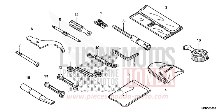 TOOL for CB1000R PEARL COOL WHITE (NHA16B) from 2015
