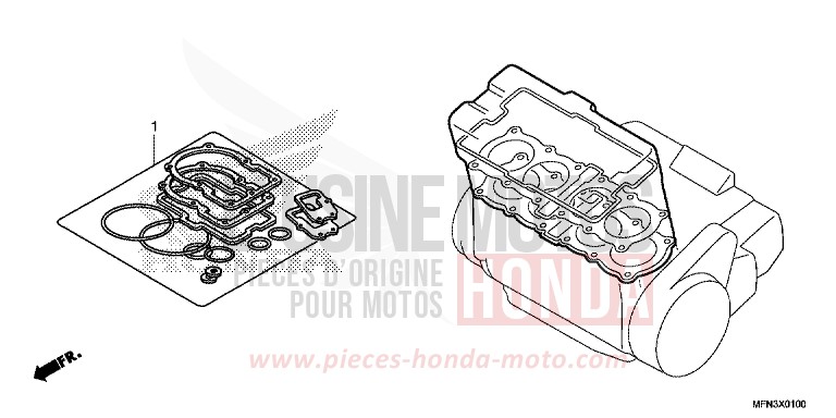 GASKET KIT A for CB1000R MAT CYNOS GRAY METALLIC (NH312F) from 2013
