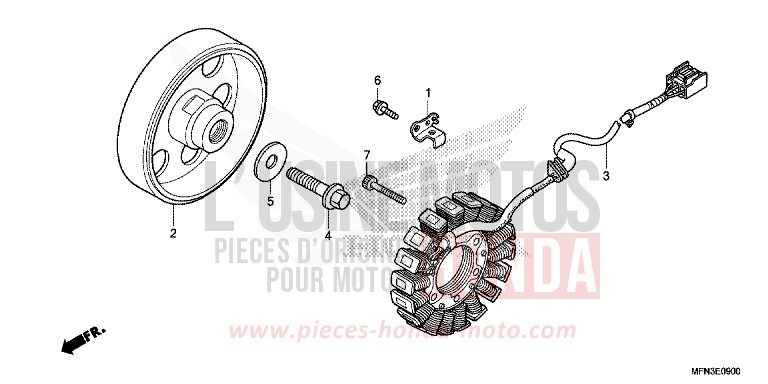 GENERATOR for CB1000R MAT PEARL COOL WHITE (NHB44) from 2013