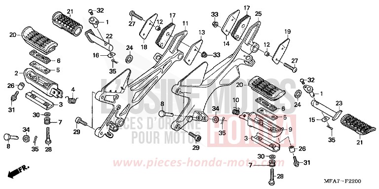 PEDANA per CBF1000 CANDY XENON BLUE (PB324) del 2007