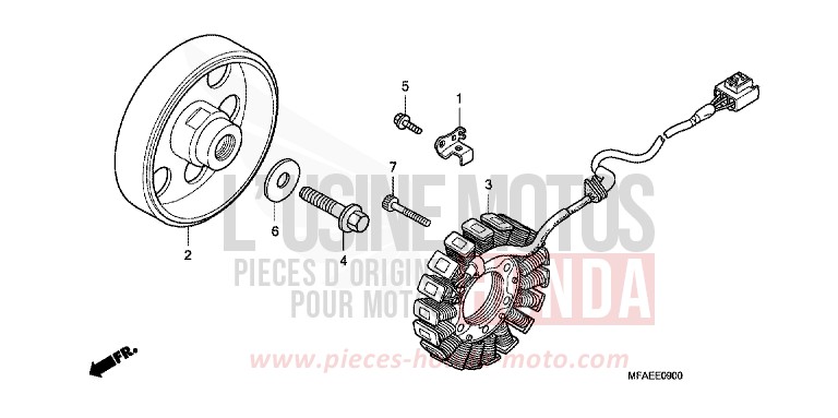 GENERATOR for CBF1000 PEARL SIENA RED (R320) from 2010