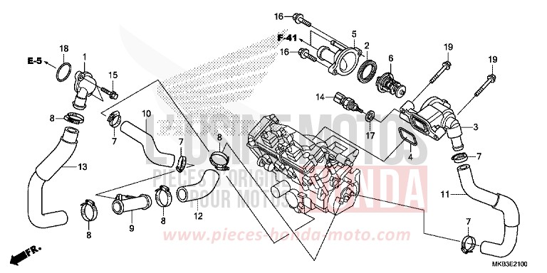 TERMOSTATO per CBR1000 ROSS WHITE (NH196) del 2015