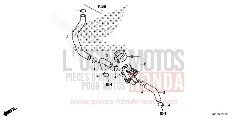 AIR INJECTION CONTROL VALVE for CBR1000SP ROSS WHITE (NH196K) from 2016