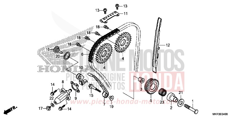 CAM CHAIN/TENSIONER for CBR1000SP GRAND PRIX RED (R380) from 2020