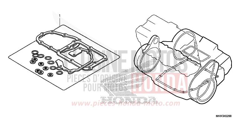 GASKET KIT B for CBR1000SP MAT PEARL MORION BLACK (NHC33) from 2022