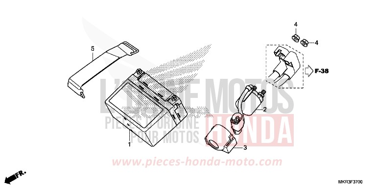 BATTERY for CBR1000SP MAT PEARL MORION BLACK (NHC33) from 2022