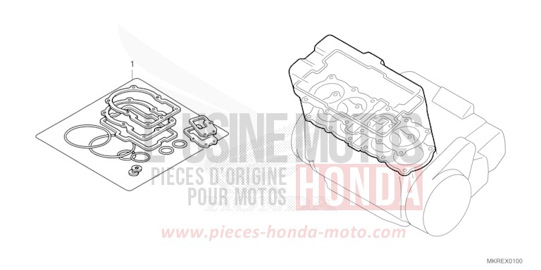 GASKET KIT A for CBR1000SP GRAND PRIX RED (R380) from 2024