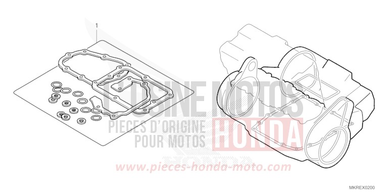 GASKET KIT B for CBR1000SP GRAND PRIX RED (R380) from 2024