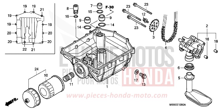 OIL PUMP for FireStorm ITALIAN RED (R157) from 2005