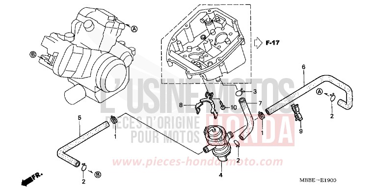 AIR SUCTION VALVE for FireStorm ITALIAN RED (R157) from 2005
