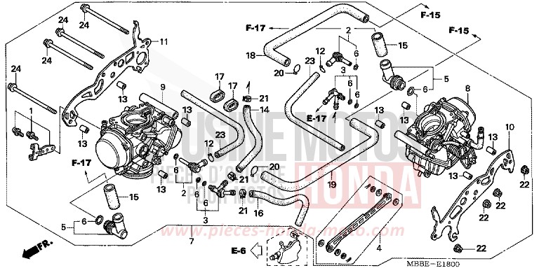 CARBURETOR (ASSY.) for FireStorm MAT GUNPOWDER BLACK METALLIC (NH436) from 2005