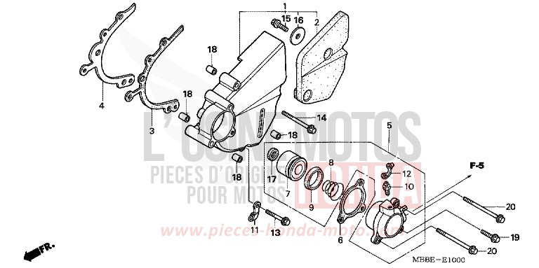 LEFT COVER for FireStorm GRAPHITE BLACK (NHB01) from 2006