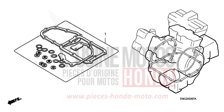 GASKET KIT B for FireStorm GRAPHITE BLACK (NHB01) from 2006