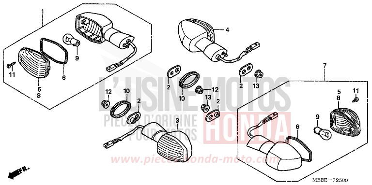 WINKER for FireStorm GRAPHITE BLACK (NHB01) from 2006