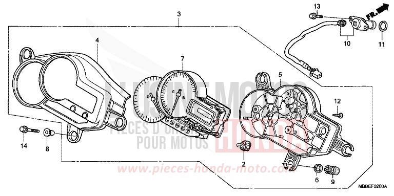 METER for FireStorm ITALIAN RED (R157) from 2006