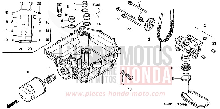 OIL PUMP for FireStorm MIDDY BLUE METTALIC (B162) from 1999