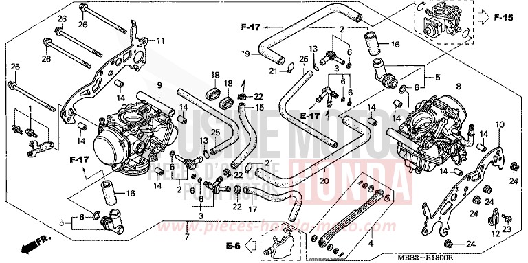 CARBURETOR (ASSY.) for FireStorm ITALIAN RED (R157) from 2000