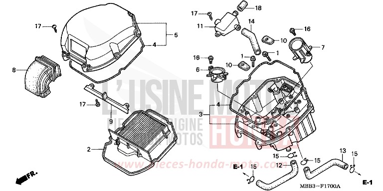 AIR CLEANER for FireStorm PEARL FLASH YELLOW (Y163) from 2000